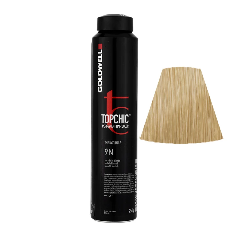 Goldwell Topchic Can 9N Light-Light Blonde 250gr - colore permanente in bombola