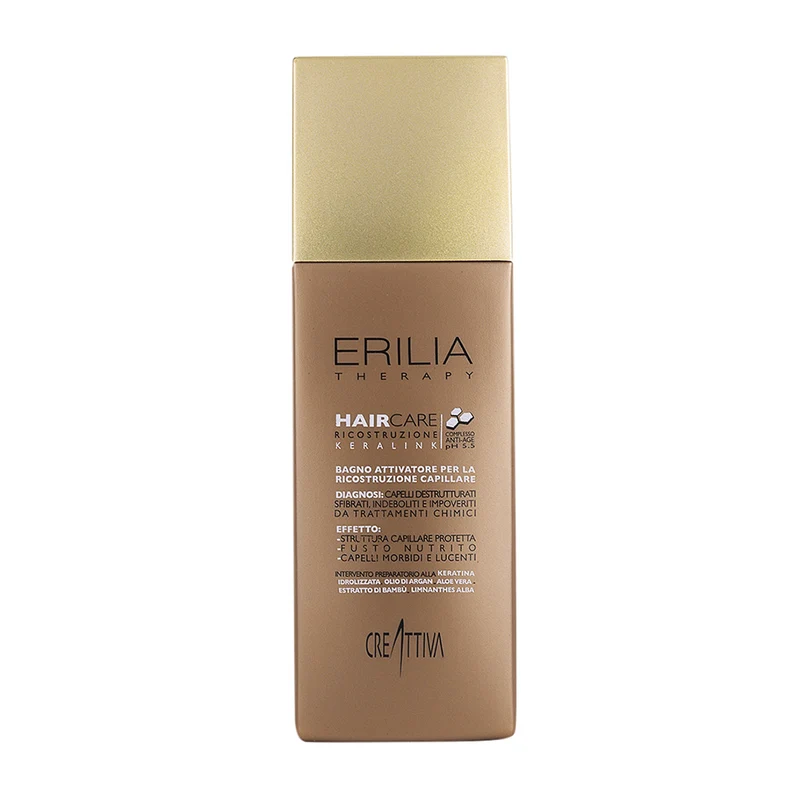 Creattiva Erilia Haircare Keralink Bagno Attivatore Ricostruzione Capillare 250ml - shampoo per capelli danneggiati