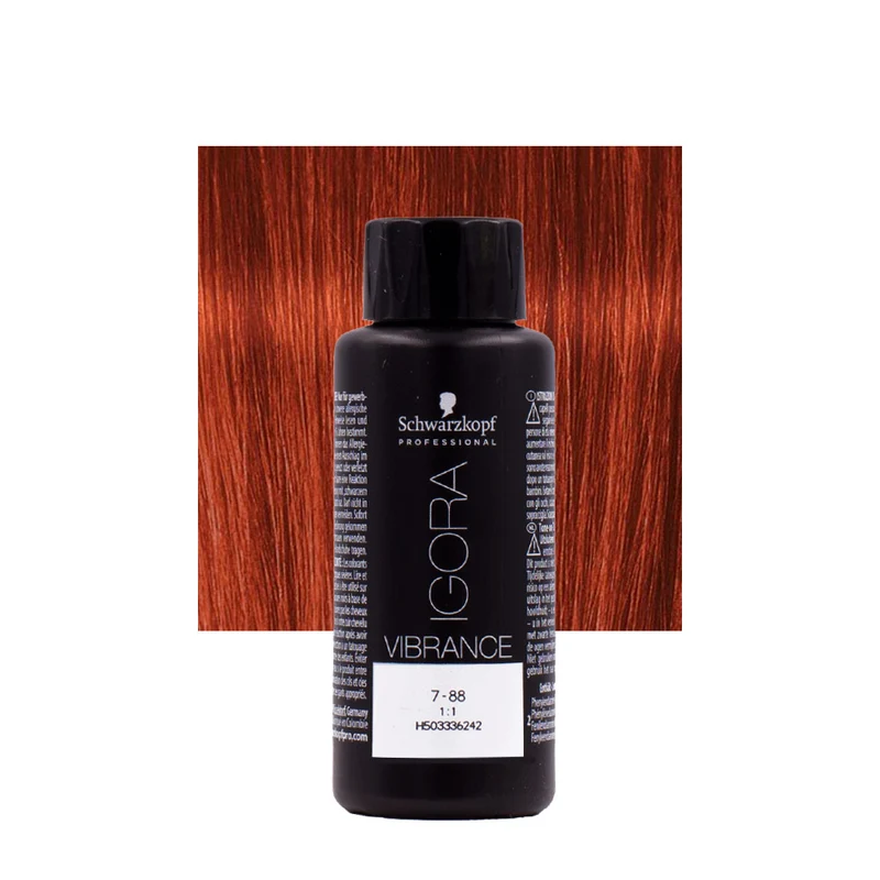Schwarzkopf Igora Vibrance 7-88 Biondo Medio Rosso Extra 60ml - colorazione tono su tono