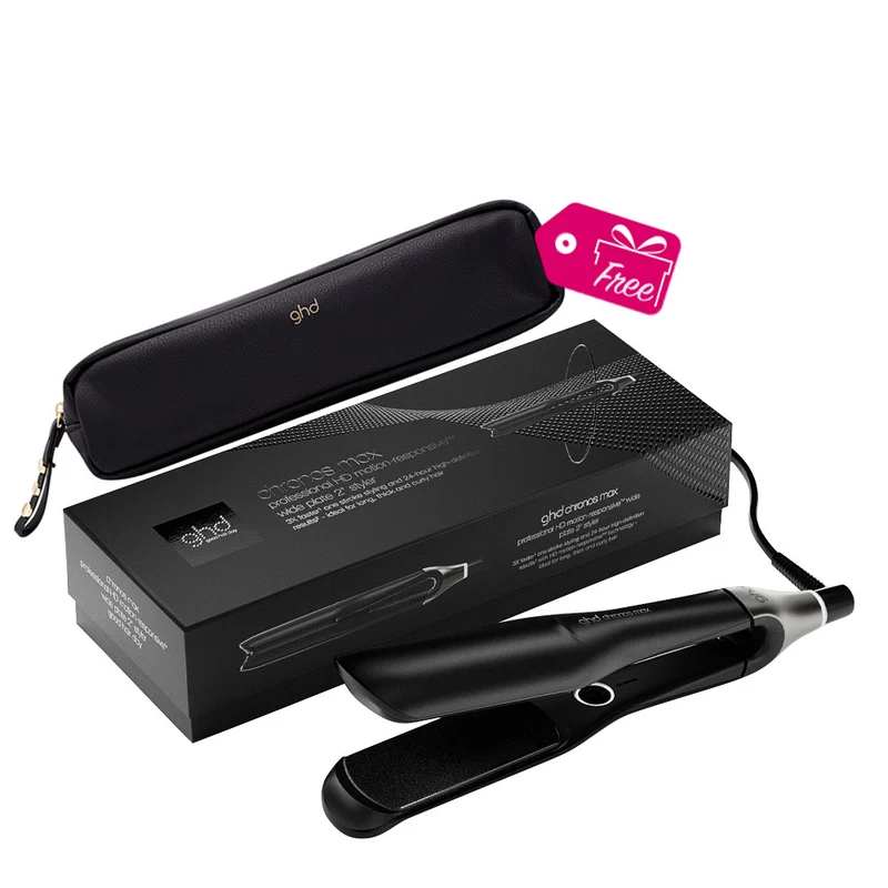 Ghd Chronos Max Black + Styler Pouch OMAGGIO