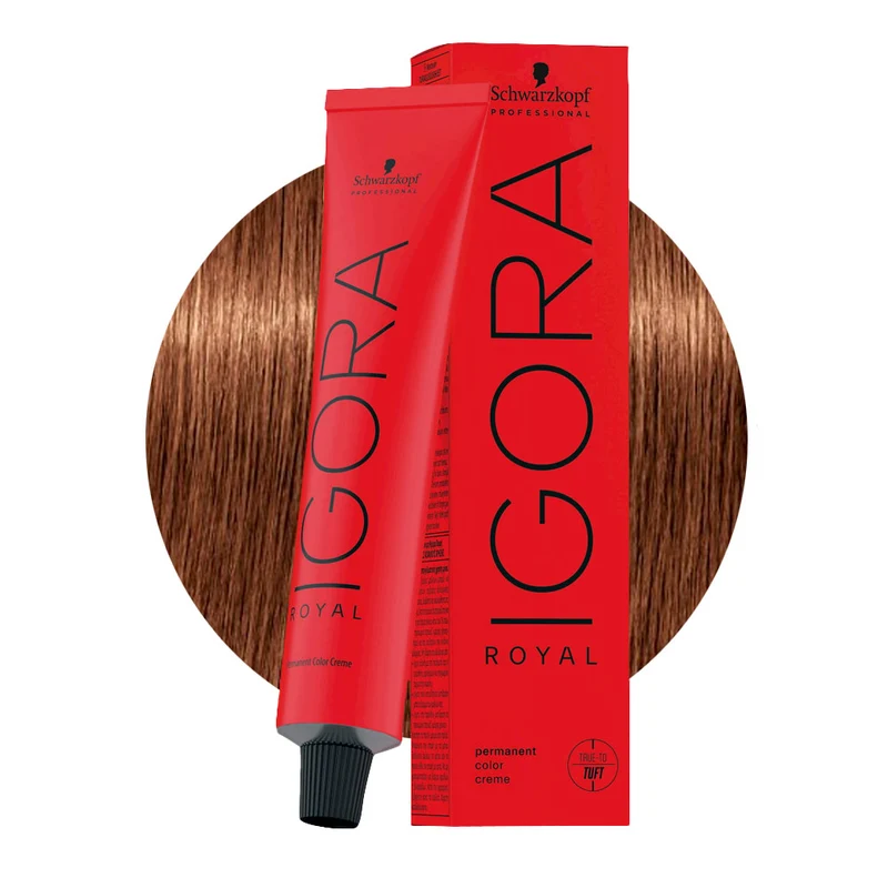 Schwarzkopf Igora Royal 7-57 Biondo Medio Dorato Rame 60ml - colorazione permanente