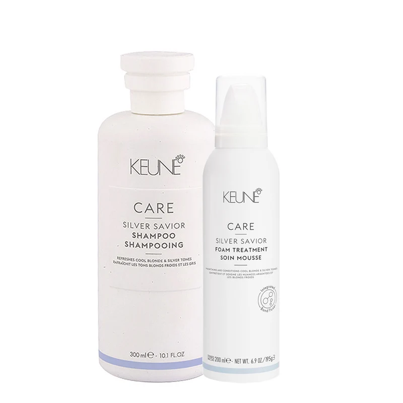 Keune Care Line Silver Savior Shampoo300ml Foam Treatment200ml