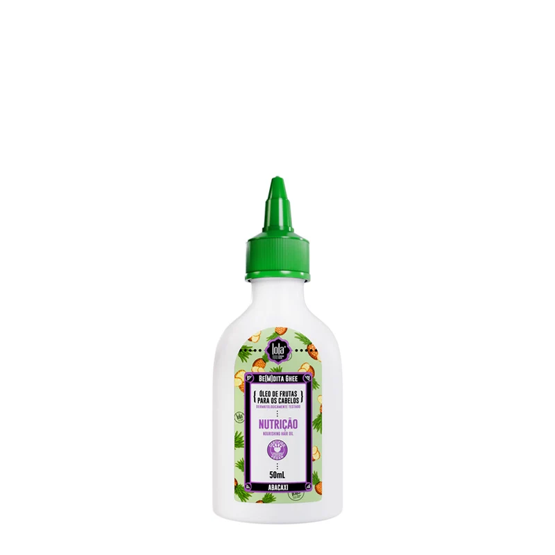 Lola From Rio Bemdita Ghee ÓLeo Nutrição Abacaxi e Manteiga de Bacuri 50ml - olio nutriente anti crespo
