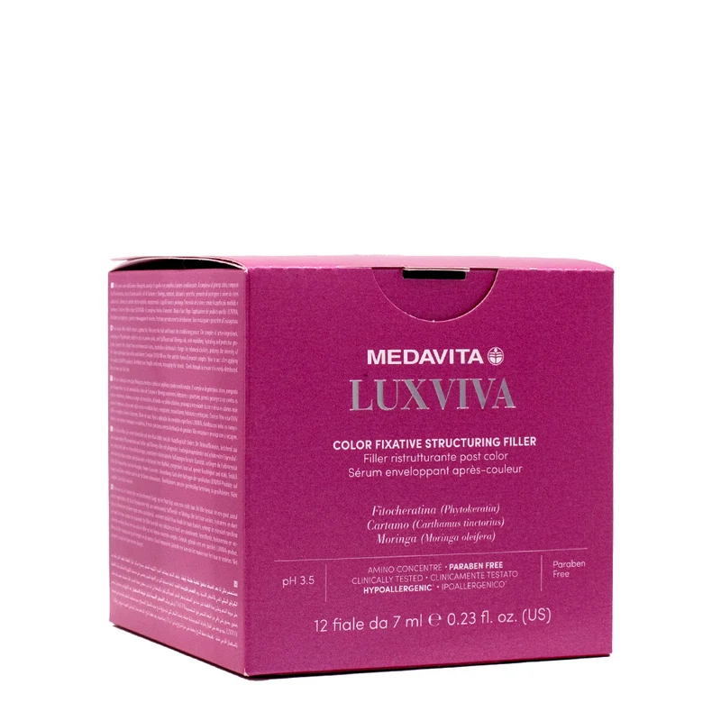 Medavita Luxviva Color Fixative Structuring Filler 12x7ml - filler ristrutturante post colore