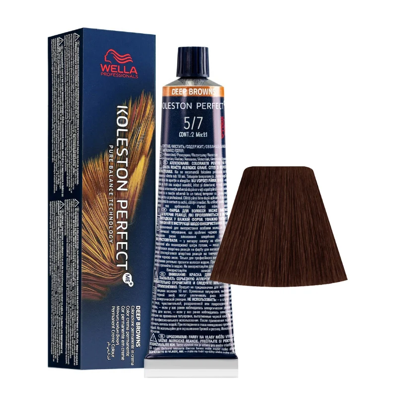 Wella Koleston Perfect Me+ Deep Browns 5/7 Castano Chiaro Sabbia 60ml - colorazione permanente