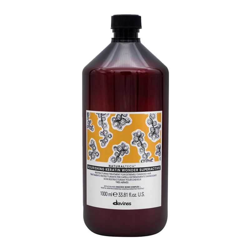 Davines Naturaltech Nourishing Keratin Wonder Superactive 1000ml - trattamento nutriente per capelli danneggiati