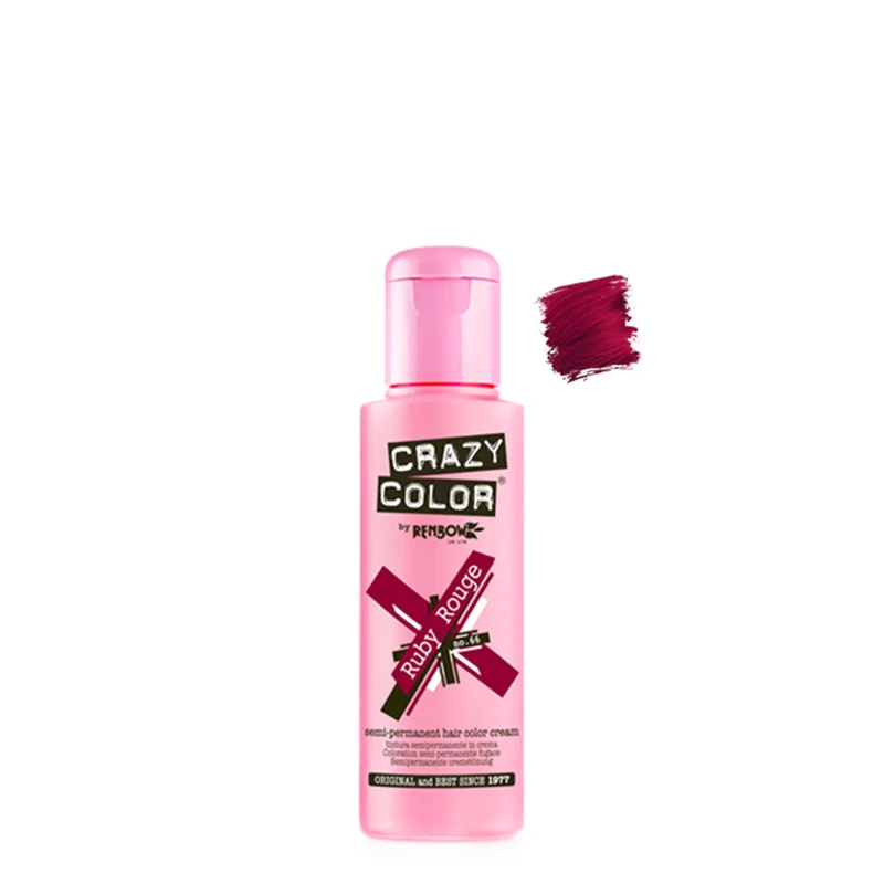 Crazy Color Ruby Rouge no 66, 100ml - crema colorante rosso rubino