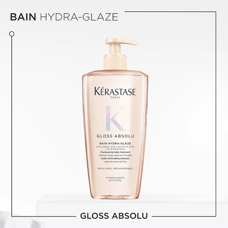 Kerastase Gloss Absolu Bain Hydra Glaze 500ml - shampoo anticrespo illuminante