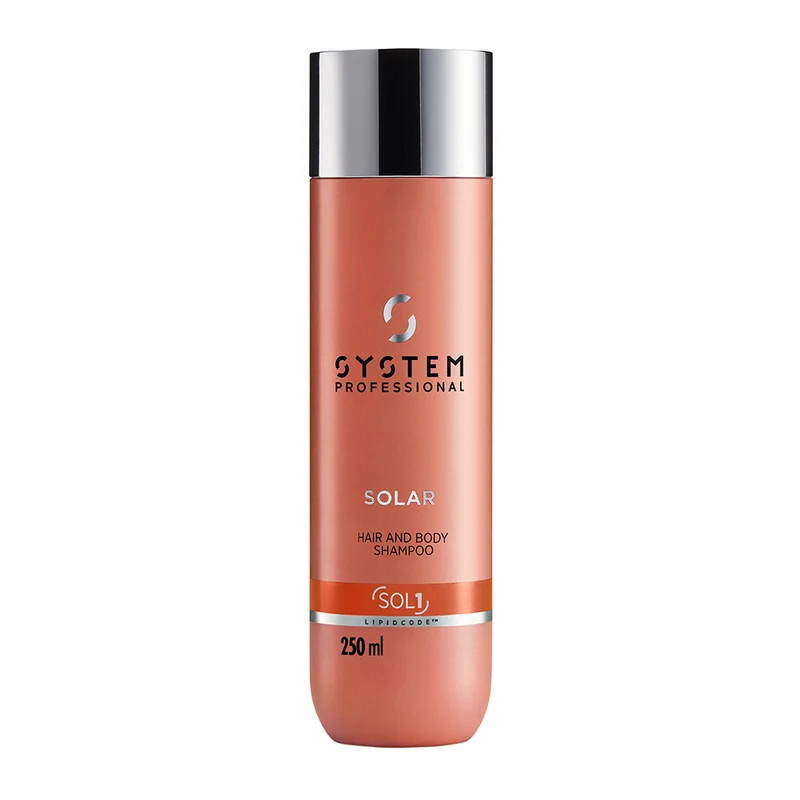 System Professional Solar Hair & Body Shampoo Sol1, 250ml - shampoo solare