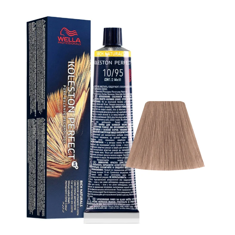Wella Koleston Perfect Me+ Rich Naturals 10/95 Biondo Platino Cendrè Mogano 60ml - colorazione permanente