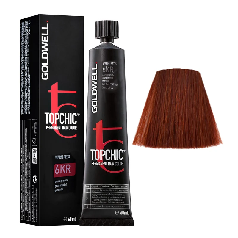Goldwell Topchic Tube 6KR Pomegranate 60ml - colore permanente in tubo