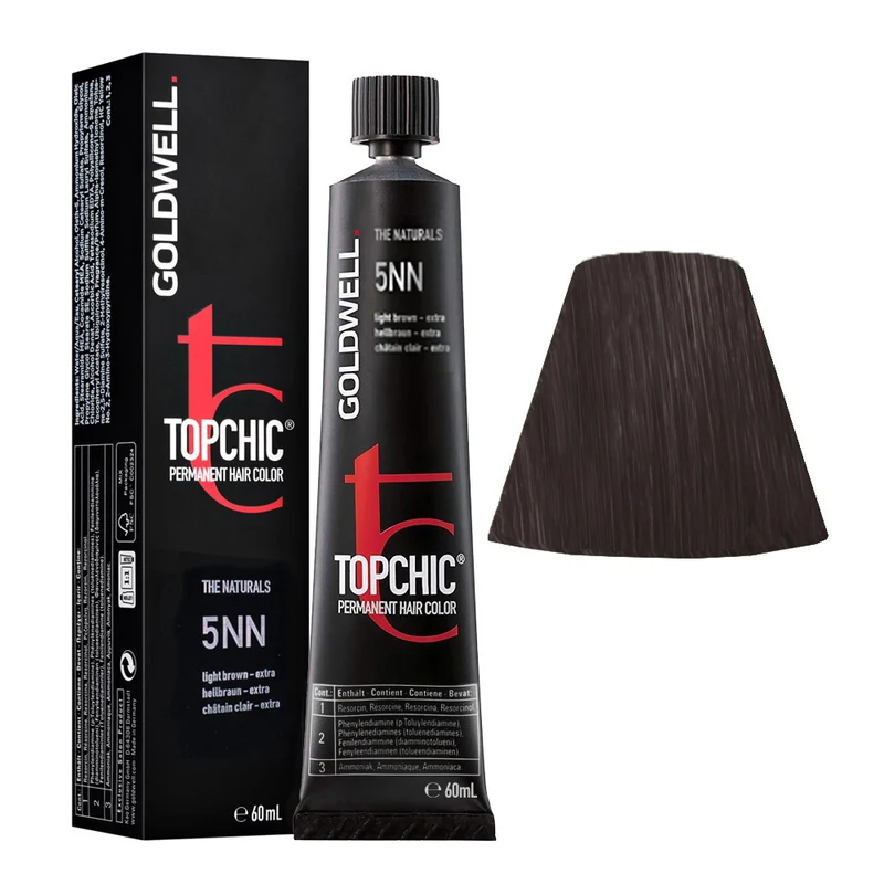 Goldwell Topchic Tube 5NN Light Brown Extra 60ml - colore permanente in tubo
