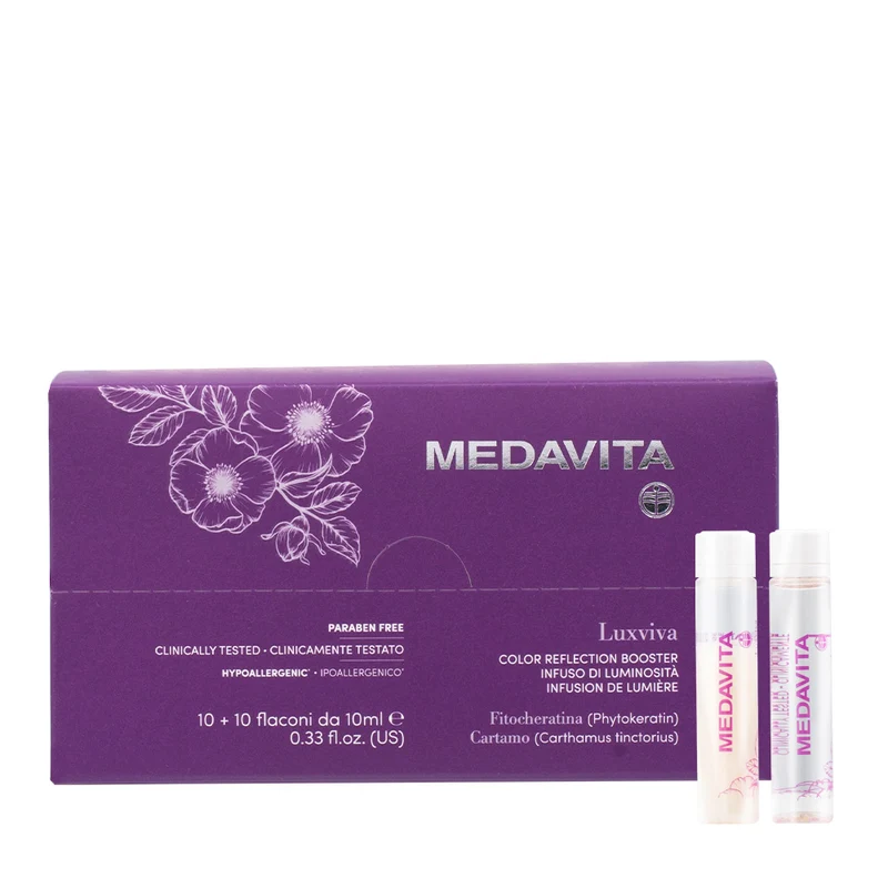 Medavita Luxviva Color Reflection Booster 10x10ml - fiale illuminanti per capelli opachi