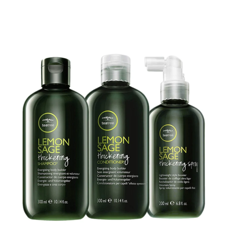 Paul Mitchell kit: Tea Tree Lemon Sage Thickening Shampoo 300ml Conditioner 300ml Thickening Spray 200ml
