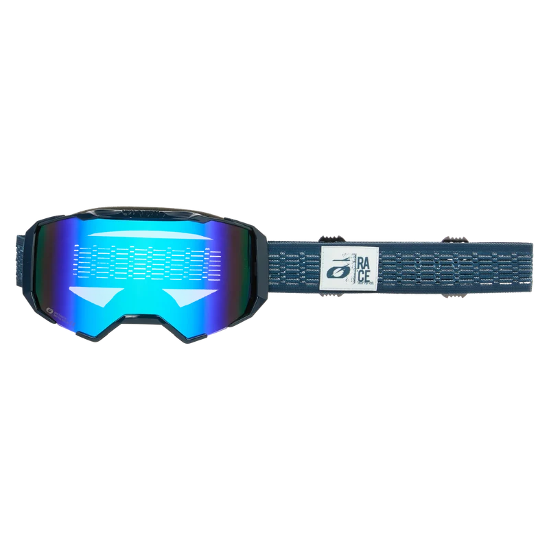 Maschera O'NEAL B-22 STATIC Blu Lente Radium Blue