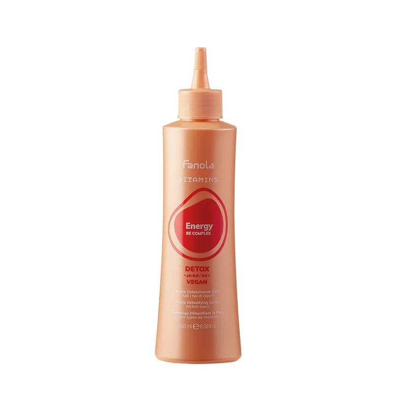 Fanola Vitamins Energy Be Complex Detox Scalp Fluid 195ml - scrub detossinante cute