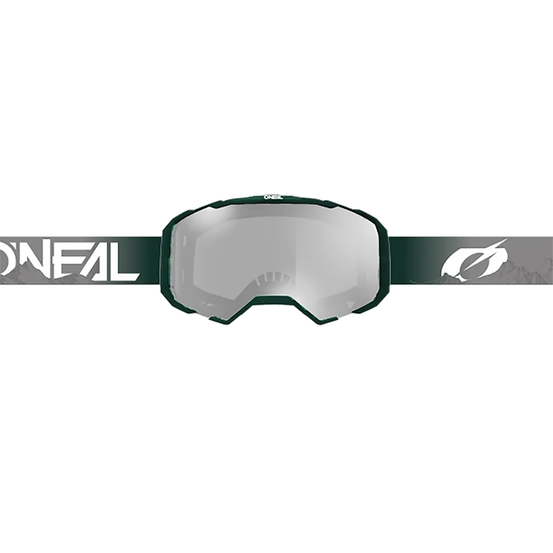 Maschera O'NEAL B-22 COVERT Grigio/Verde Schermo Clear