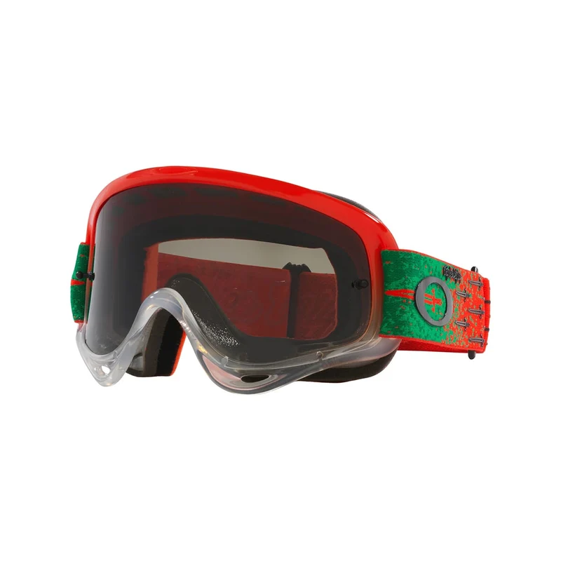 Maschera OAKLEY O Frame MX TLD Carrack Orange Schermo Grigio Scuro OO7029-77