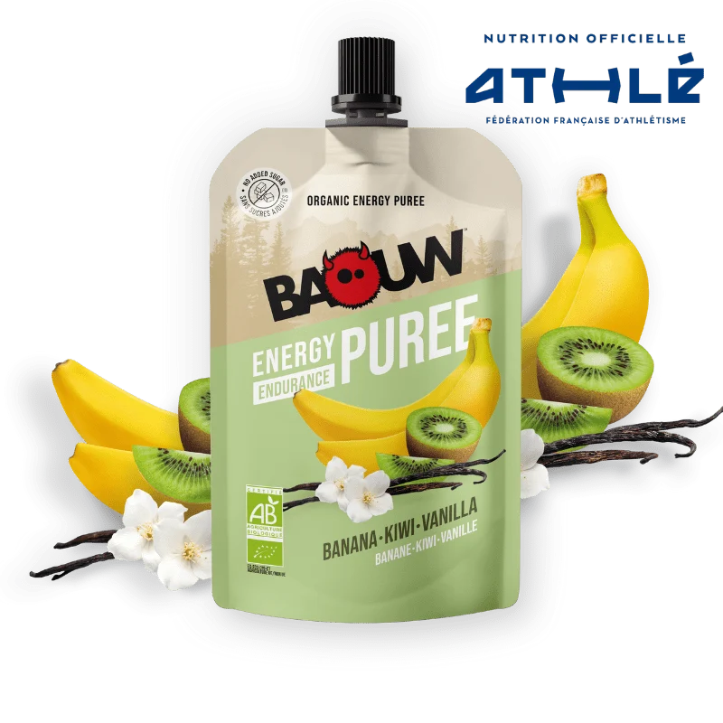 Purè Energetico BAOUW Bio Ricetta ai Frutti Banana/Kiwi/Vaniglia (90g)