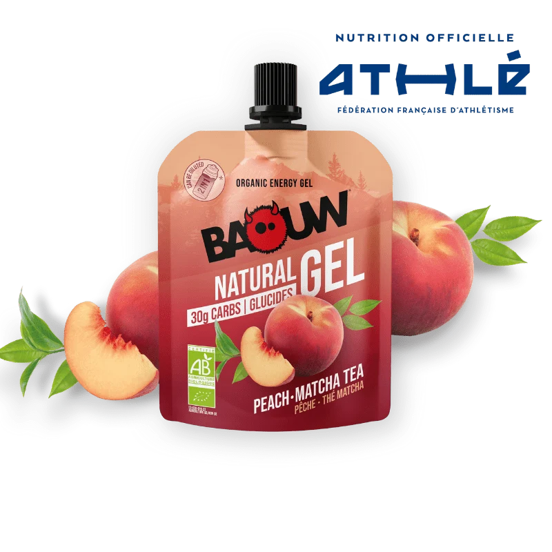 Gel Energetico BAOUW BIO Pesca-Tè Matcha (85g)